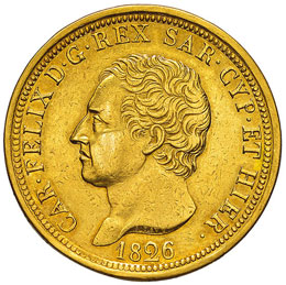 CARLO FELICE  (1821-1831)  80 Lire ... 