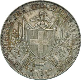 Tiri Federali      4 Franchi 1842 ... 