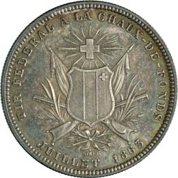 Tiri Federali      5 Franchi 1863 ... 