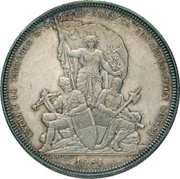 Tiri Federali      5 Franchi 1881 ... 