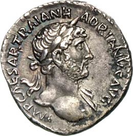 ADRIANO  (117-138)  Denario.  D/ ... 