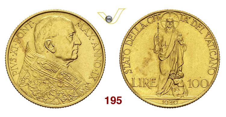  - PIO XI  (1929-1938)  100 Lire ... 