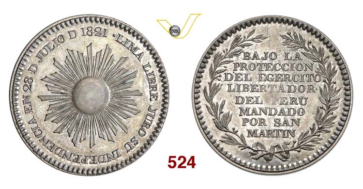 PERU - Medaglia 1821 per la ... 