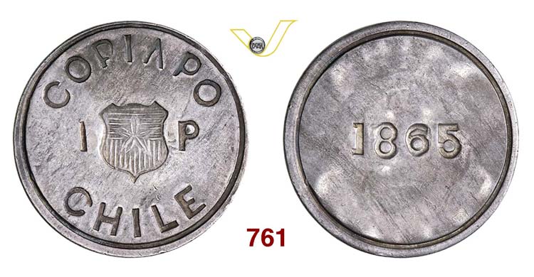CHILE - COPIAPO - Peso 1865 ... 