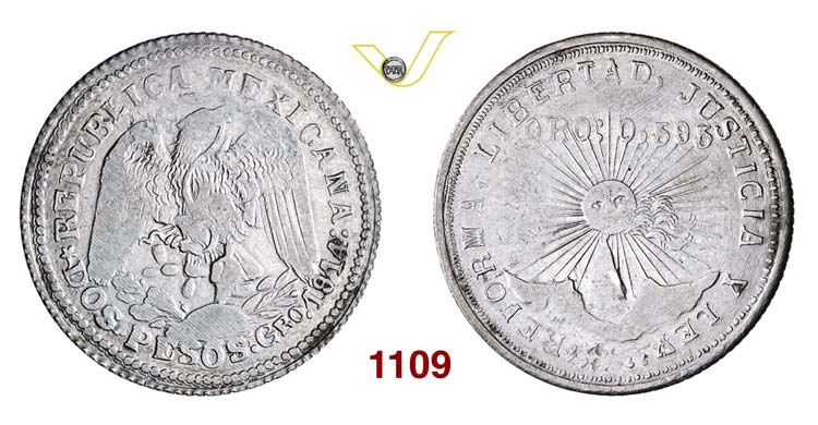 MEXICO  GUERRERO -   2 Pesos 1914. ... 