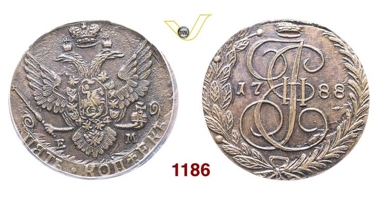 RUSSIA - EKATERINA II  (1762-1796) ... 