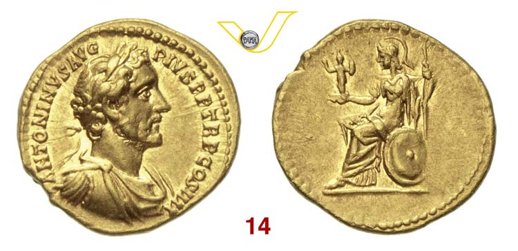   ANTONINO PIO  (138-161)  Aureo.  ... 