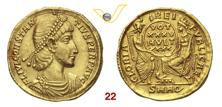  COSTANZO II  (337-361)  Solido, ... 