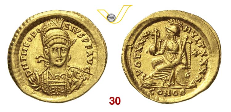   TEODOSIO II  (402-450)  Solido, ... 