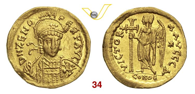   ZENO  (474-491)  Solido, ... 