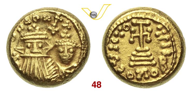   COSTANTE II  (641-668)  Solido.  ... 