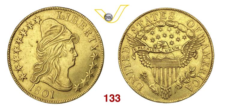 USA      10 Dollari 1801.   Fb. ... 