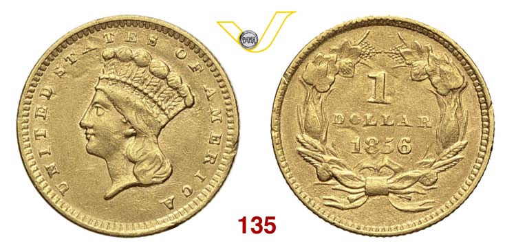 USA      1 Dollaro 1856.   Au   g ... 