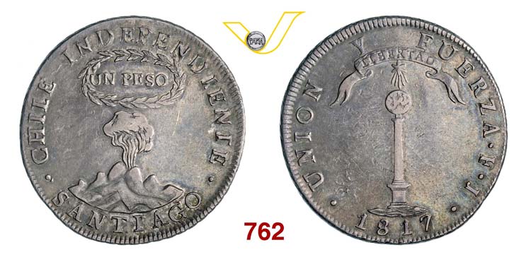 CILE  REPUBBLICA    Peso 1817, ... 