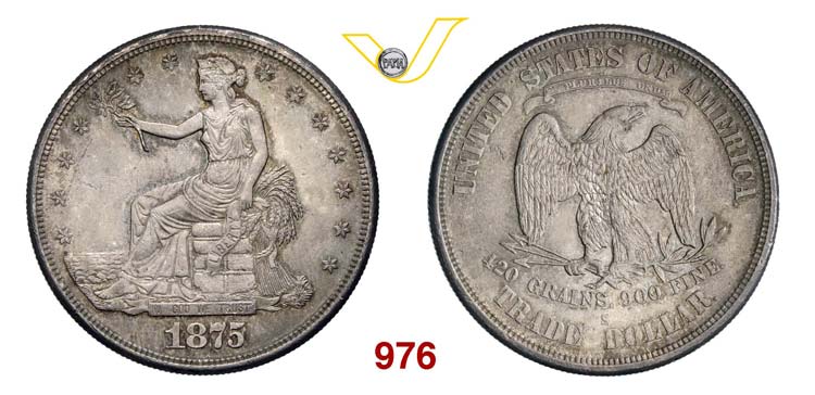 U.S.A.      Trade Dollar 1875 S, ... 