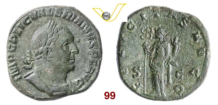 VALERIANO I  (253-260)  Sesterzio. ... 
