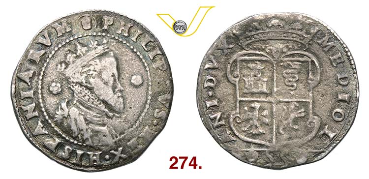 MILANO  FILIPPO II  (1556-1598)  ... 