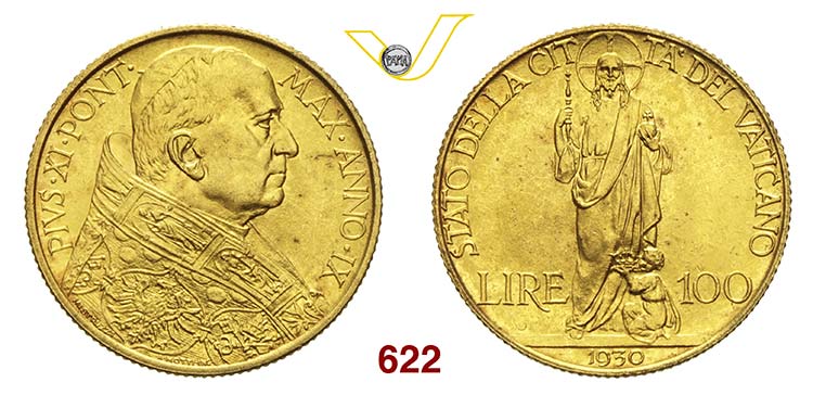 PIO XI  (1929-1938)  100 Lire 1930 ... 
