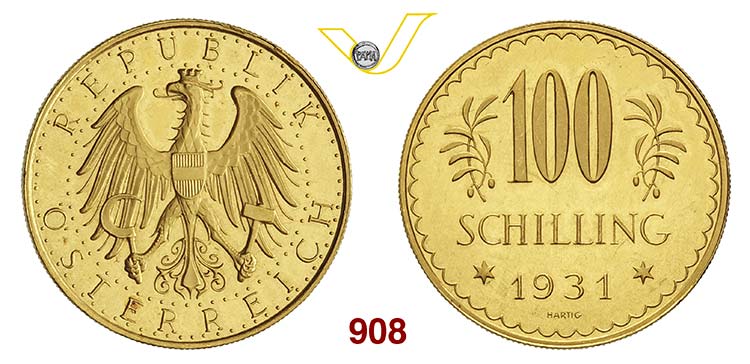 AUSTRIA      100 Scellini 1931.   ... 