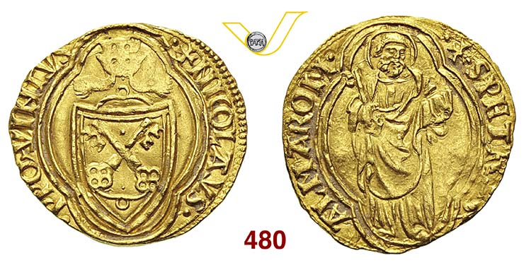 NICOLO V  (1447-1455)  Ducato, ... 
