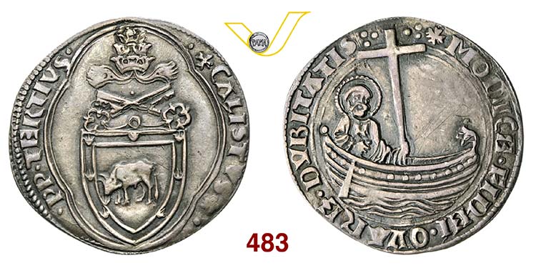 CALLISTO III  (1455-1458)  Grosso. ... 