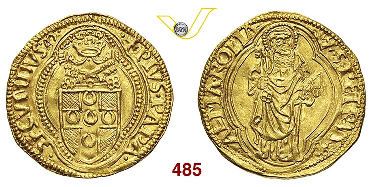 PIO II  (1458-1464)  Ducato, Roma. ... 