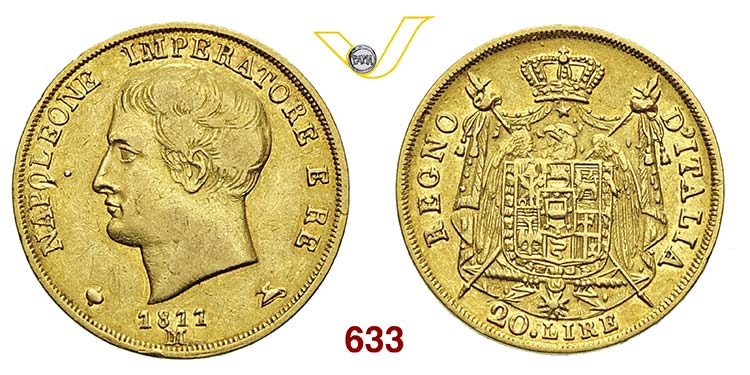 NAPOLEONE I  (1804-1814)  20 Lire ... 