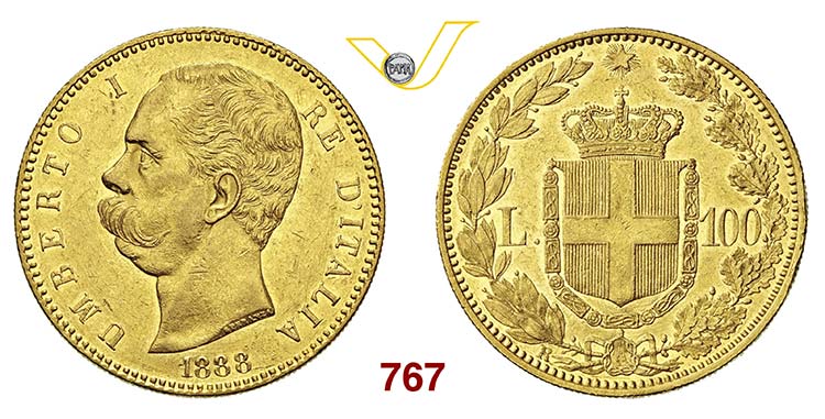 UMBERTO I  (1878-1900)  100 Lire ... 