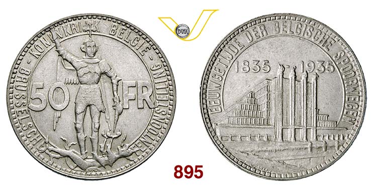 BELGIO      50 Franchi 1935.   Kr. ... 
