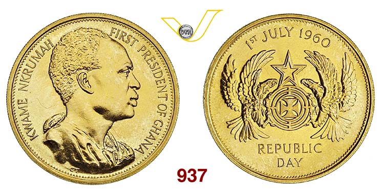 GHANA  REPUBBLICA    2 Pounds 1960 ... 