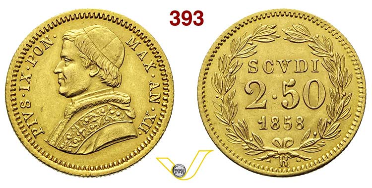 PIO IX  (1846-1878)  2,50 Scudi ... 