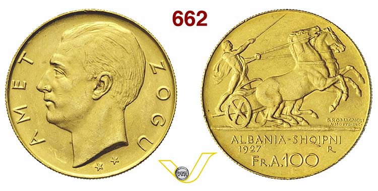 ALBANIA  ZOG I  (1925-1939)  100 ... 