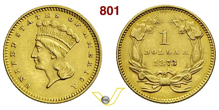 USA      1 Dollaro 1873 open ... 