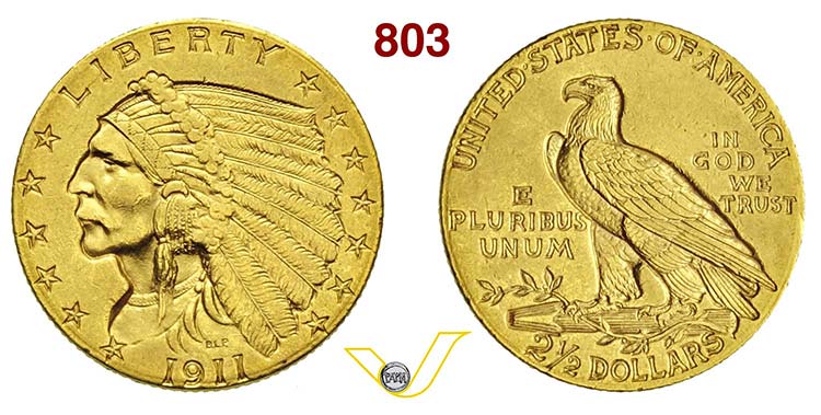 USA      2,5 Dollari 1911.   Fb. ... 