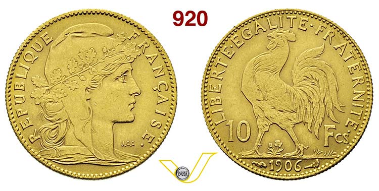 FRANCIA      10 Franchi 1906.   ... 