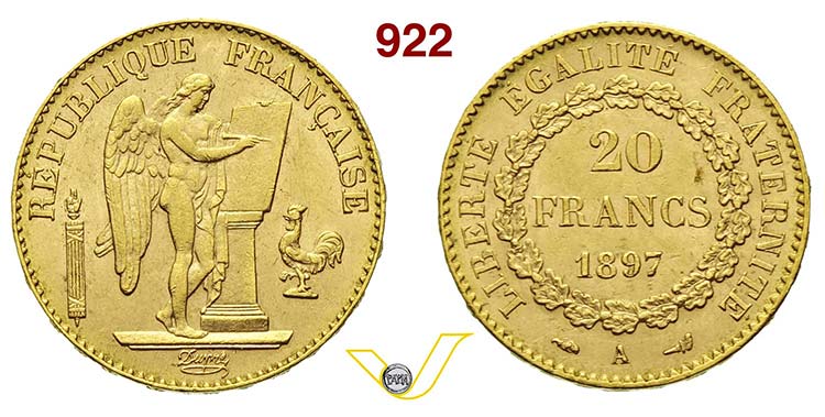 FRANCIA      20 Franchi 1897 A, ... 