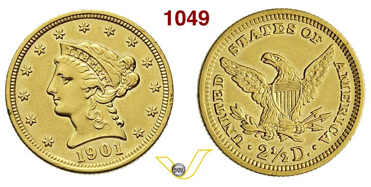 U.S.A.      2,5 Dollari 1901.   Au ... 