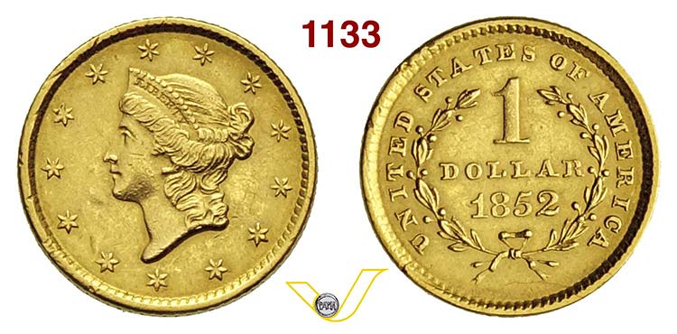 U.S.A.      Dollaro 1852.   Fb. 84 ... 