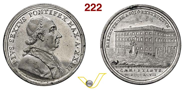 PIO VI  1775/1799  1797 ANNO XXIII ... 