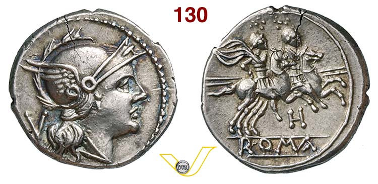 ANONIME  (211-208 a.C.)  Quinario. ... 