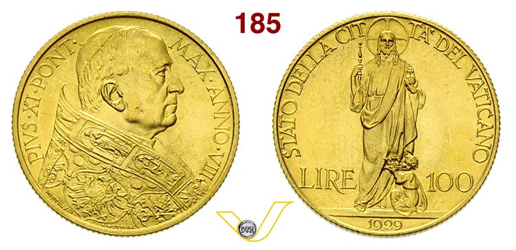 PIO XI  (1929-1938)  100 Lire 1929 ... 