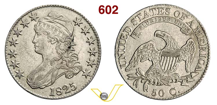 U.S.A. -     Mezzo Dollaro 1825.   ... 