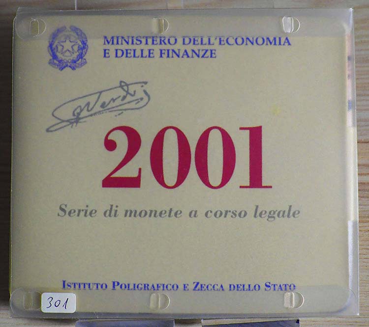 ITALIA - 2001 - Serie 12 valori ... 