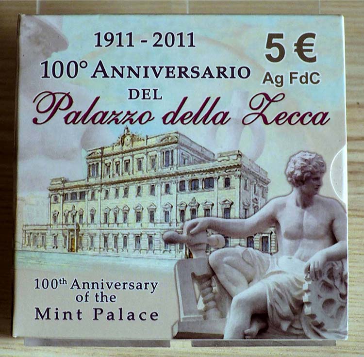 ITALIA - 2011 - 5 Euro “100° ... 