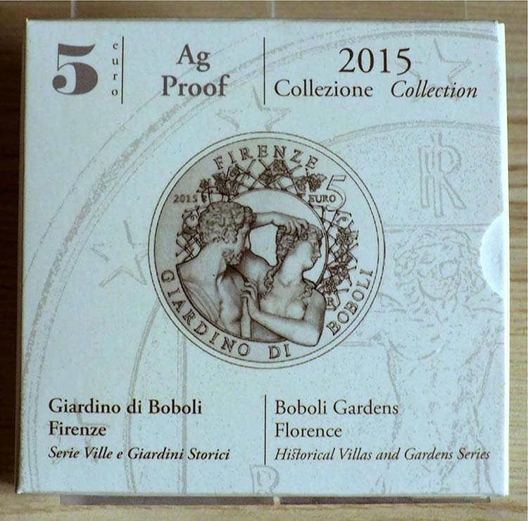 ITALIA - 2015 - 5 Euro “Giardino ... 