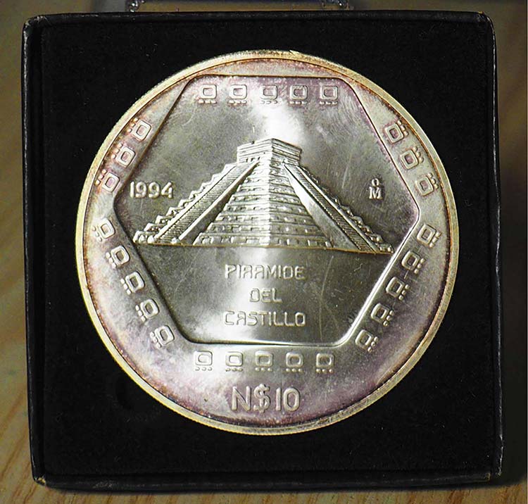 MESSICO - 1994 - 10 Pesos 5 Once ... 