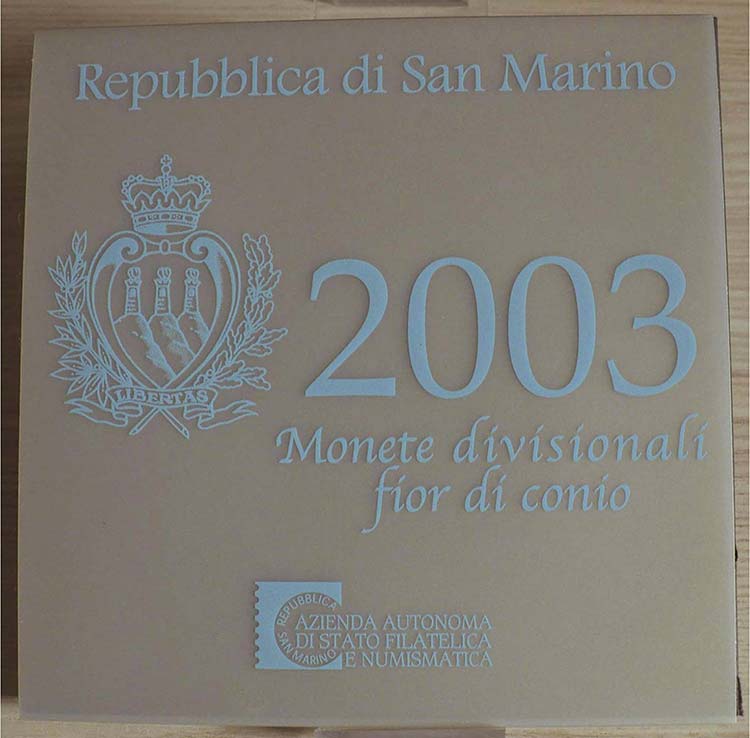 SAN MARINO - 2003 - Serie 9 valori ... 