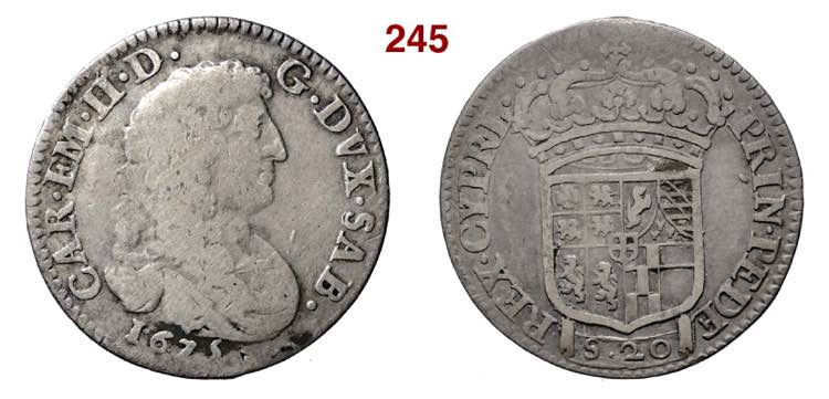 CARLO EMANUELE II  (1648-1675)  20 ... 