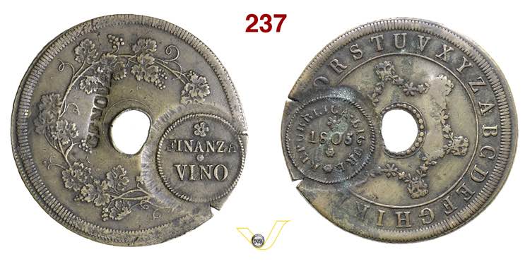 1805 - Repubblica Ligure - Tessera ... 