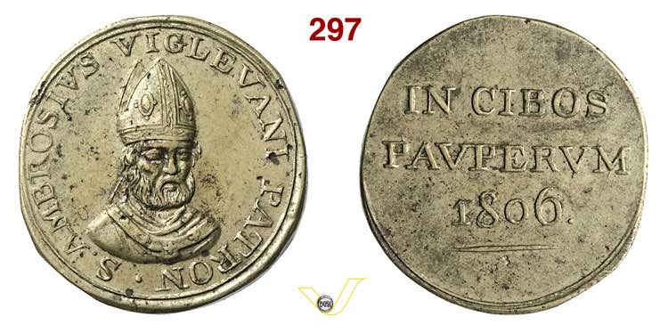 1806 - Tessera del Pane dei Poveri ... 